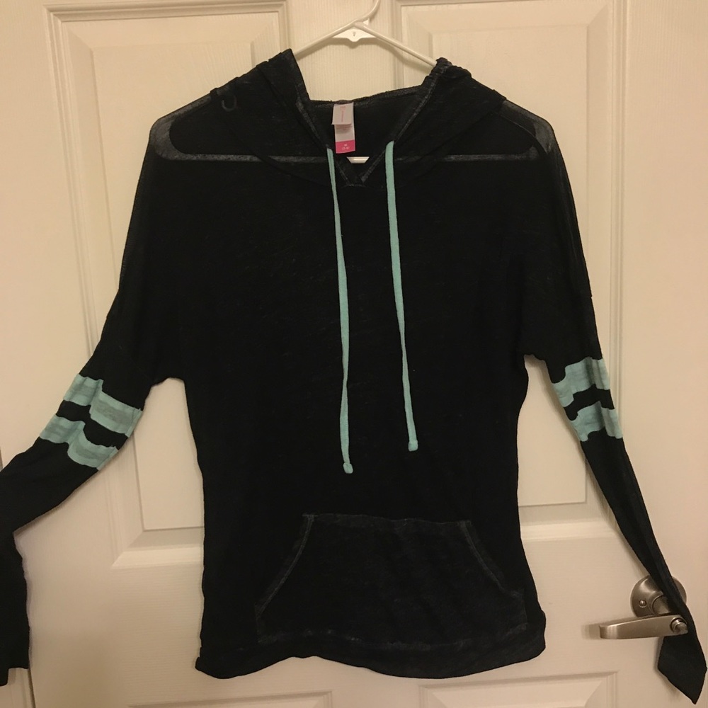 Gray & Blue Hoodie